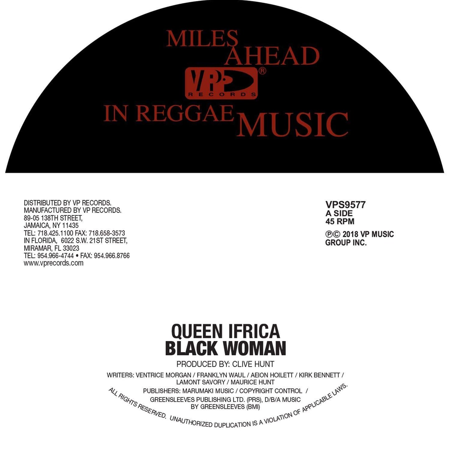 Queen Ifrica - Black Woman / Black Woman Dub - 7 Inch