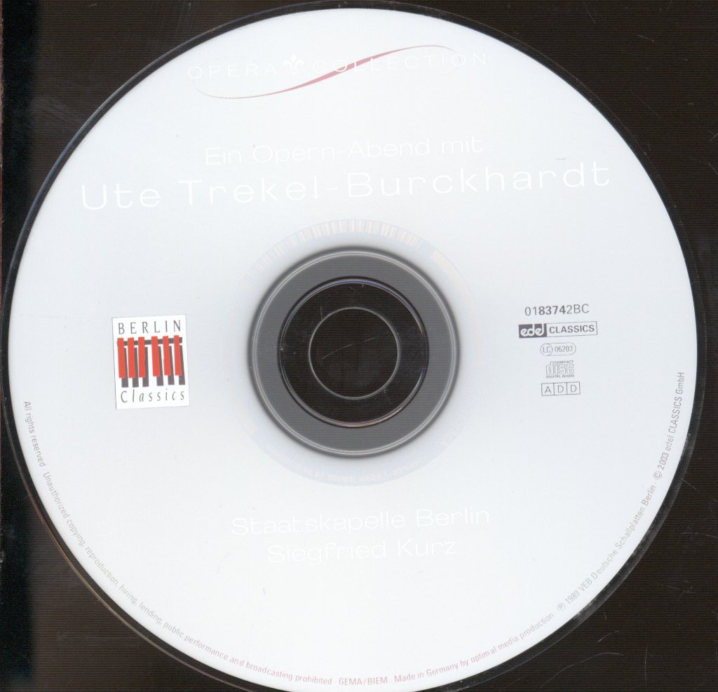 Ute Trekel-Burckhardt - Ein Opern Abend Mit - Cd