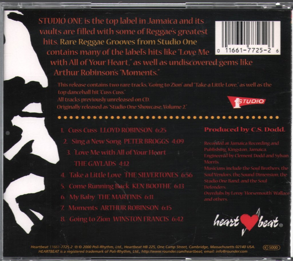 Various Artists - Rare Reggae Grooves From Studio One - Cd
