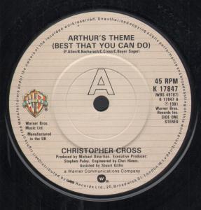 Christopher Cross - Arthur's Theme - 7 Inch