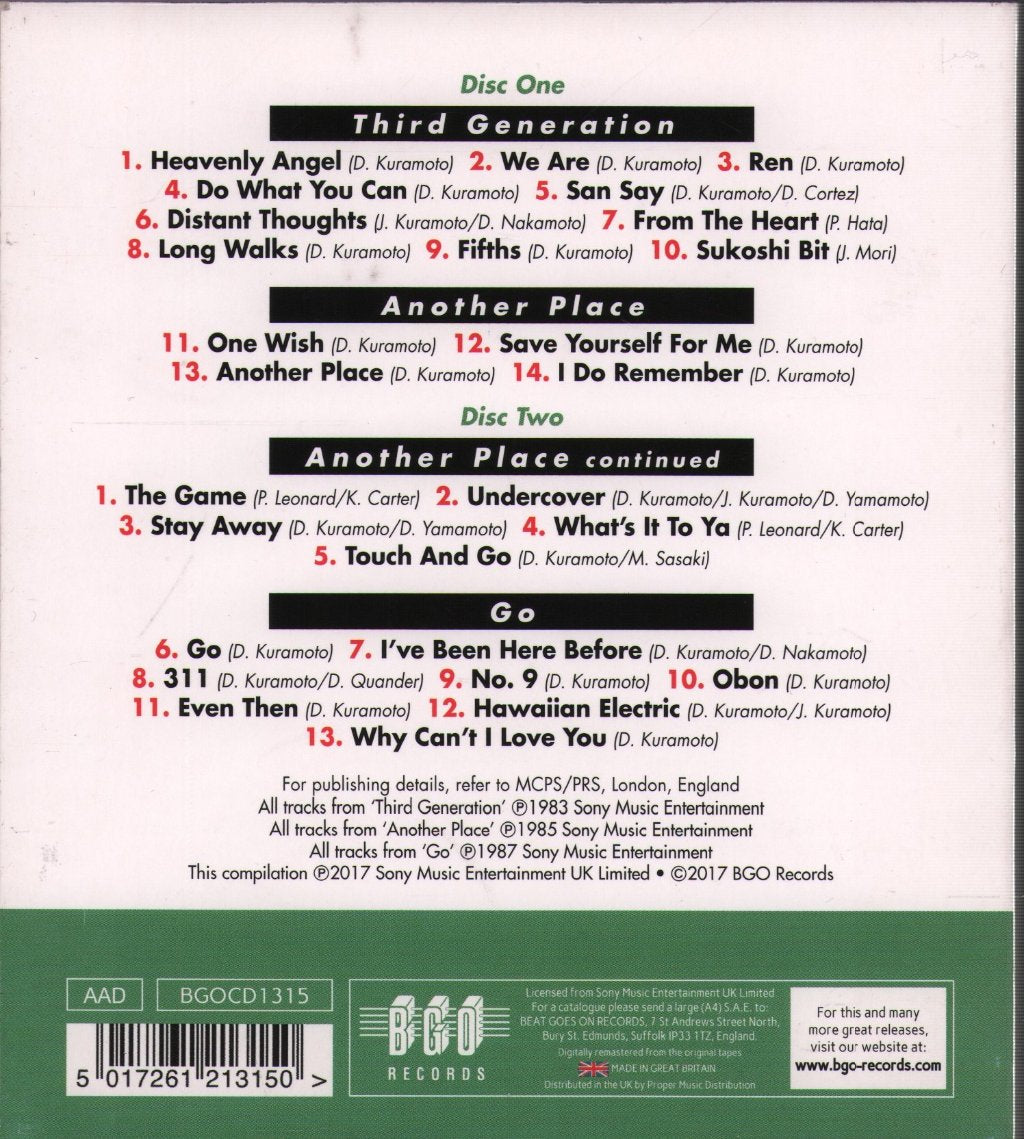 Hiroshima - Third Generation / Another Place / Go - Double Cd