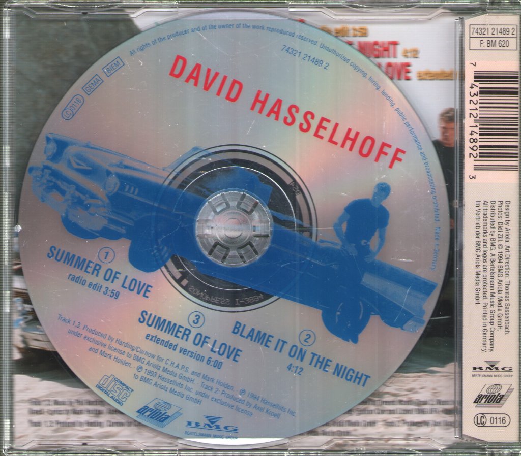 David Hasselhoff - Summer Of Love - Cd