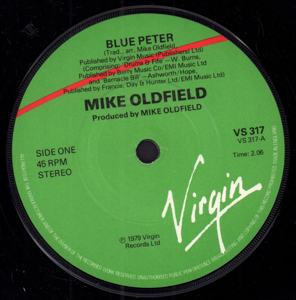 Mike Oldfield - Blue Peter - 7 Inch