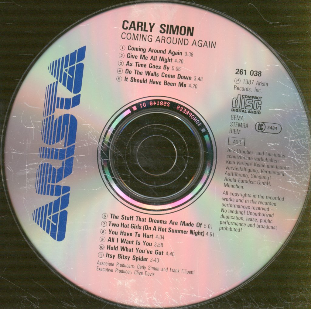 Carly Simon - Coming Around Again - Cd