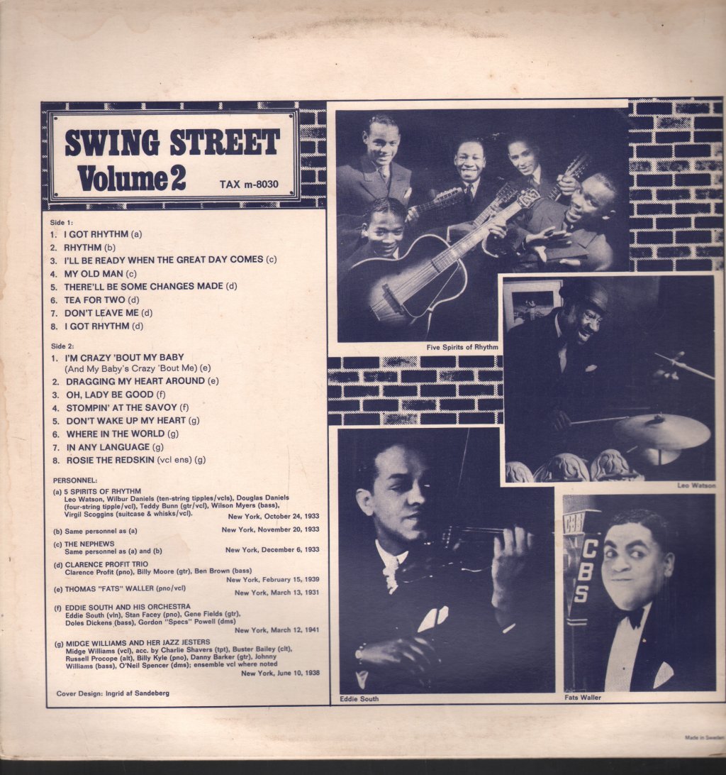 Various Artists - Swing Street Volume 2 - Lp