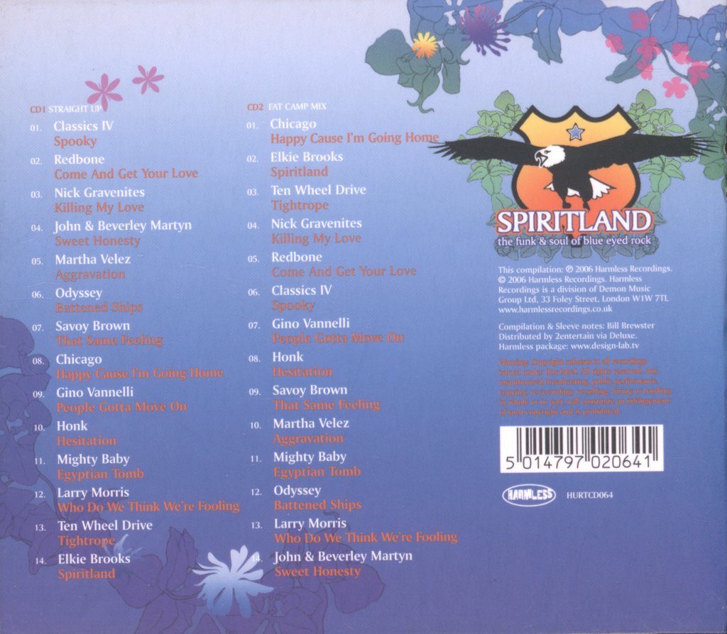 Various Artists - Spiritland (The Funk & Soul Of Blue Eyed Rock) - Cd