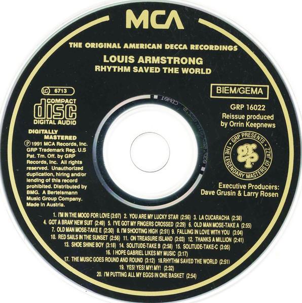 Louis Armstrong - Rhythm Saved The World - Cd