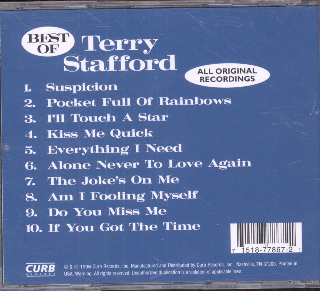 Terry Stafford - Best of - Cd