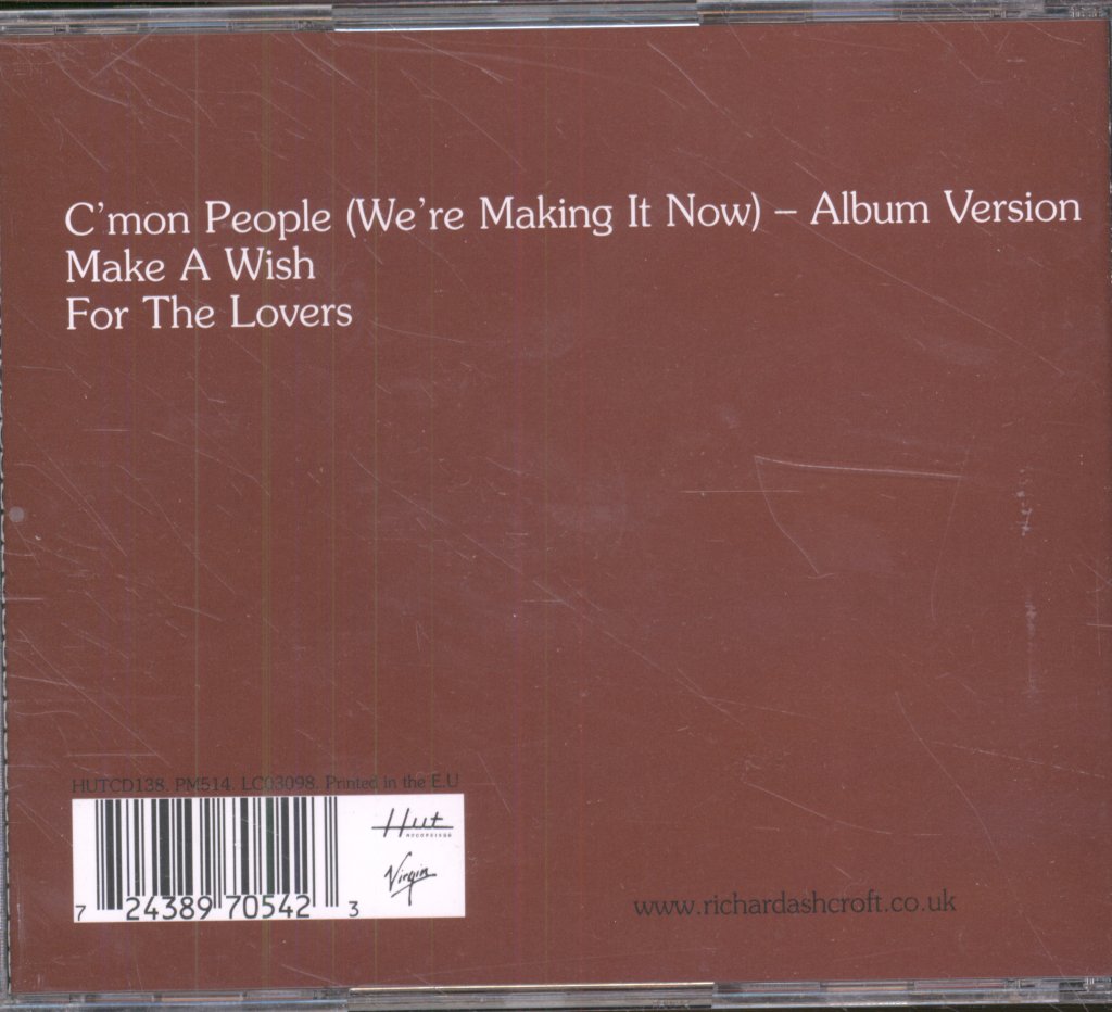 Richard Ashcroft - C'mon People (We're Making It Now) - Cd