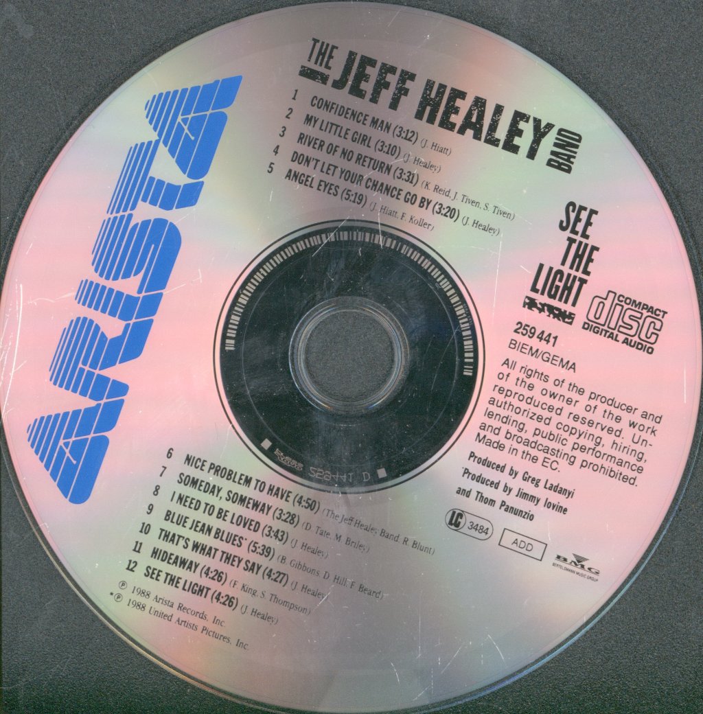 Jeff Healey Band - See The Light - Cd