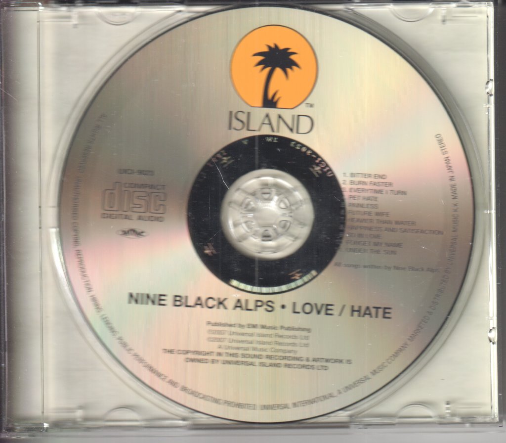 Nine Black Alps - Love / Hate - Cd