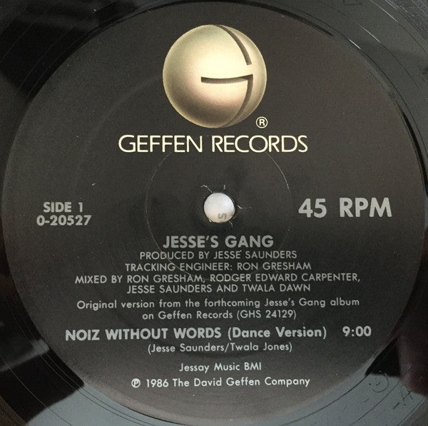 Jesse's Gang - Noiz Without Words - 12 Inch