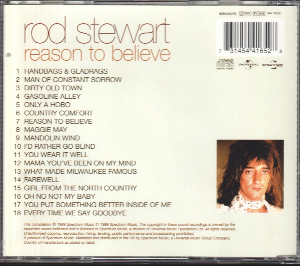 Rod Stewart - Reason To Believe - Cd