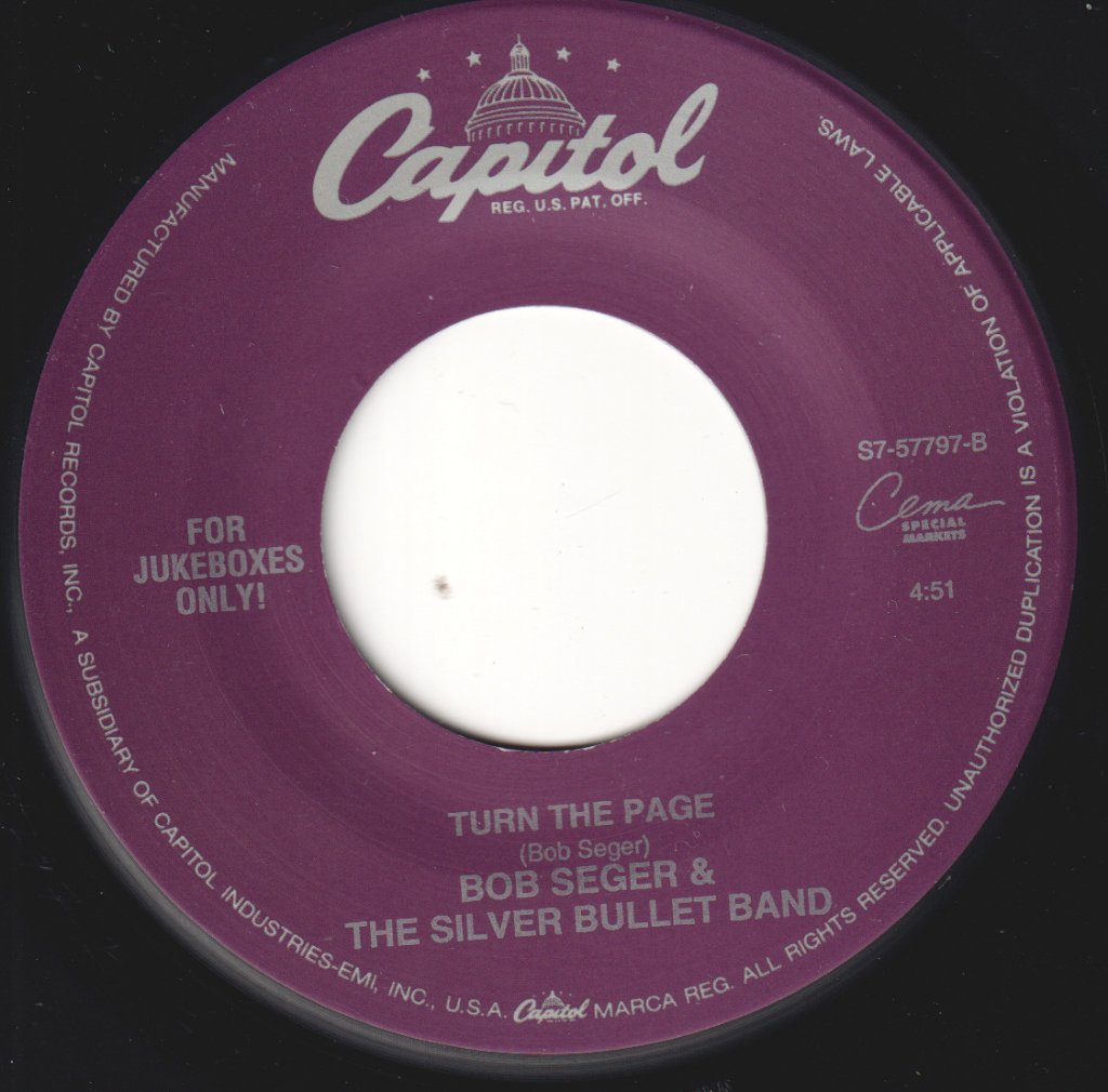 Bob Seger And The Silver Bullet Band - Old Time Rock And Roll - 7 Inch