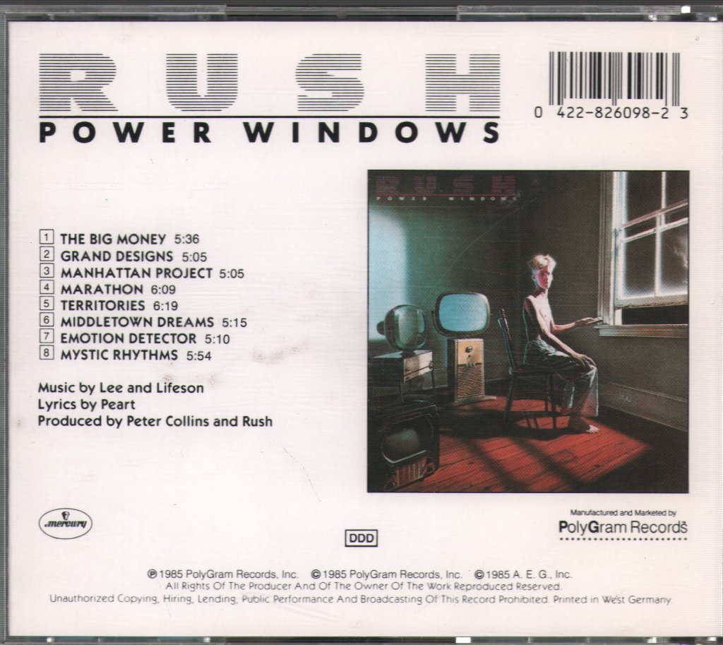 Rush - Power Windows - Cd