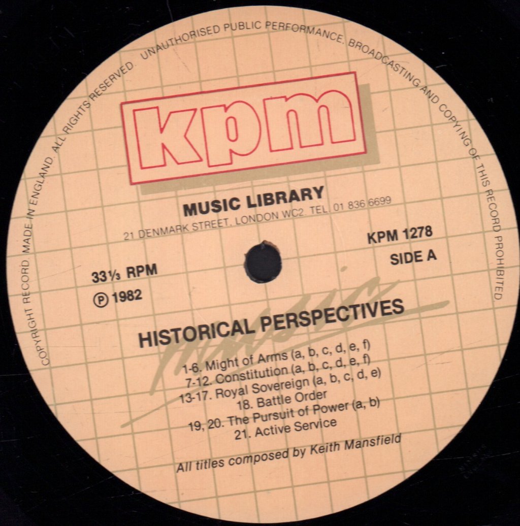Keith Mansfield - Historical Perspective - Lp