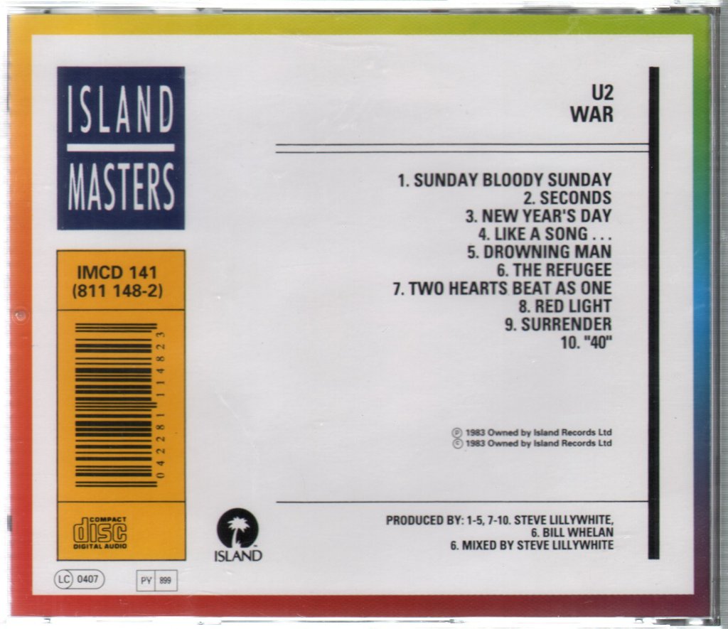 U2 - War - Cd
