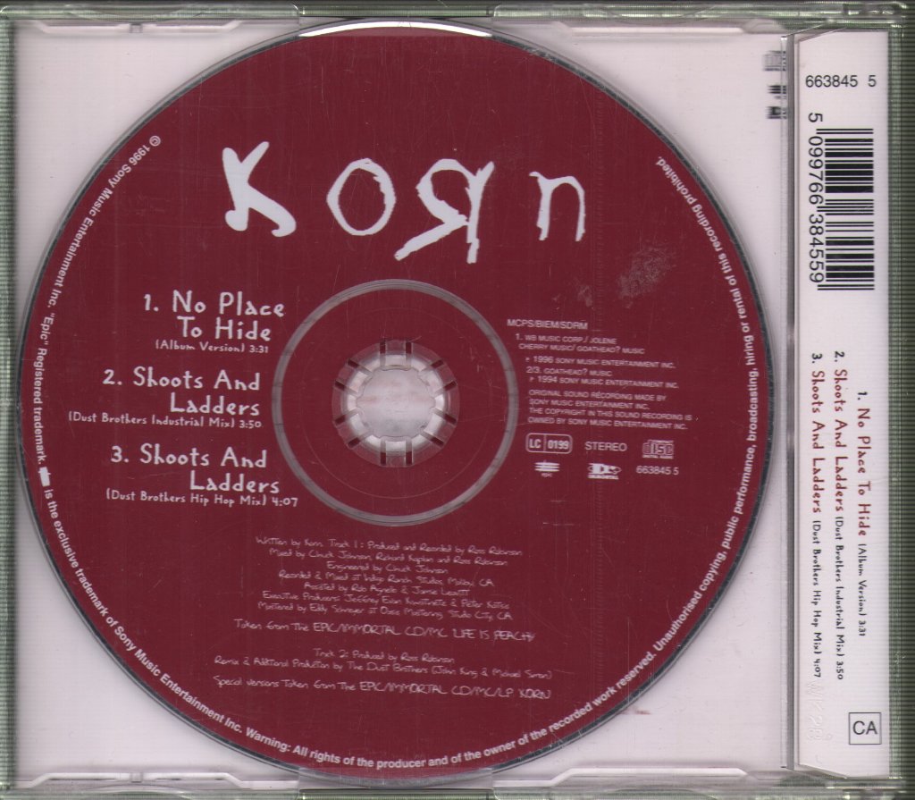Korn - No Place To Hide - Cd