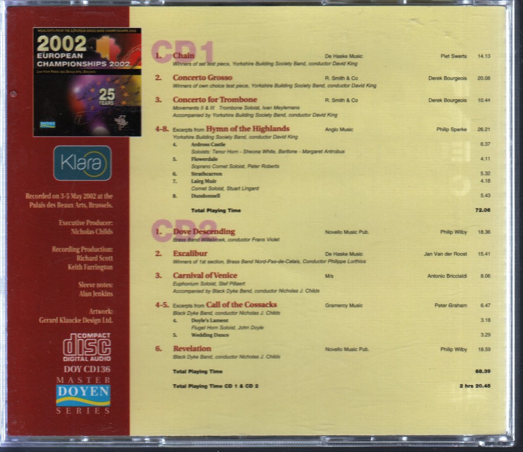 Various - European Brass Band Championships 2002 - Double Cd