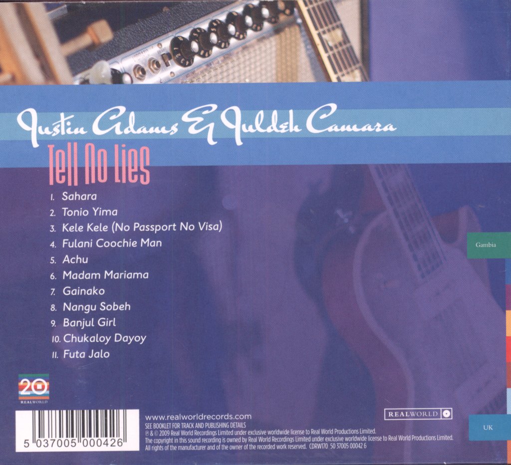Justin Adams And Juldeh Camara - Tell No Lies - Cd