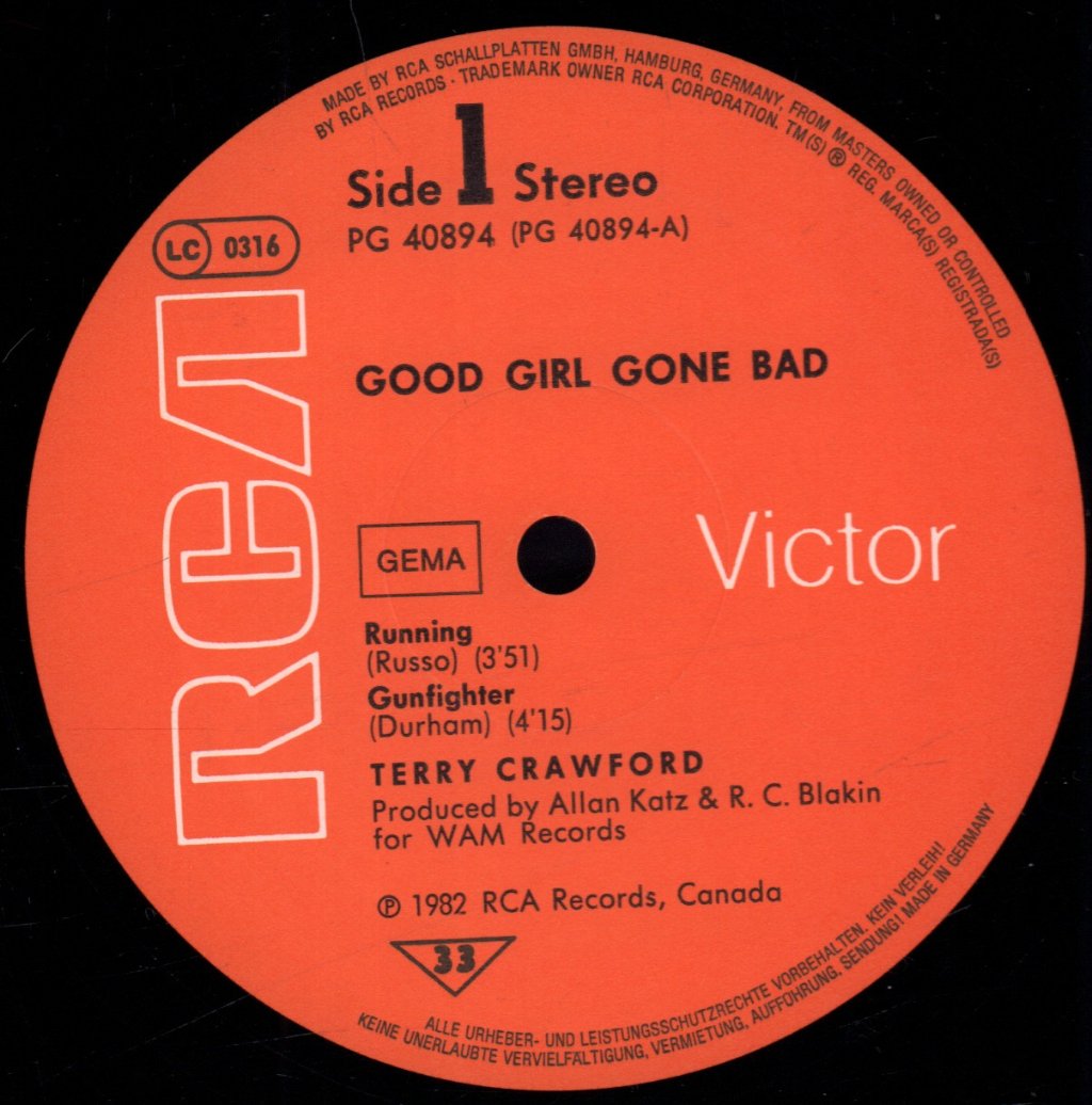 Terry Crawford - Good Girl Gone Bad - Lp