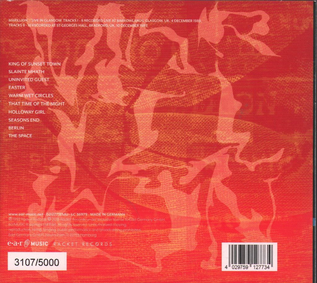 Marillion - Live In Glasgow - Cd