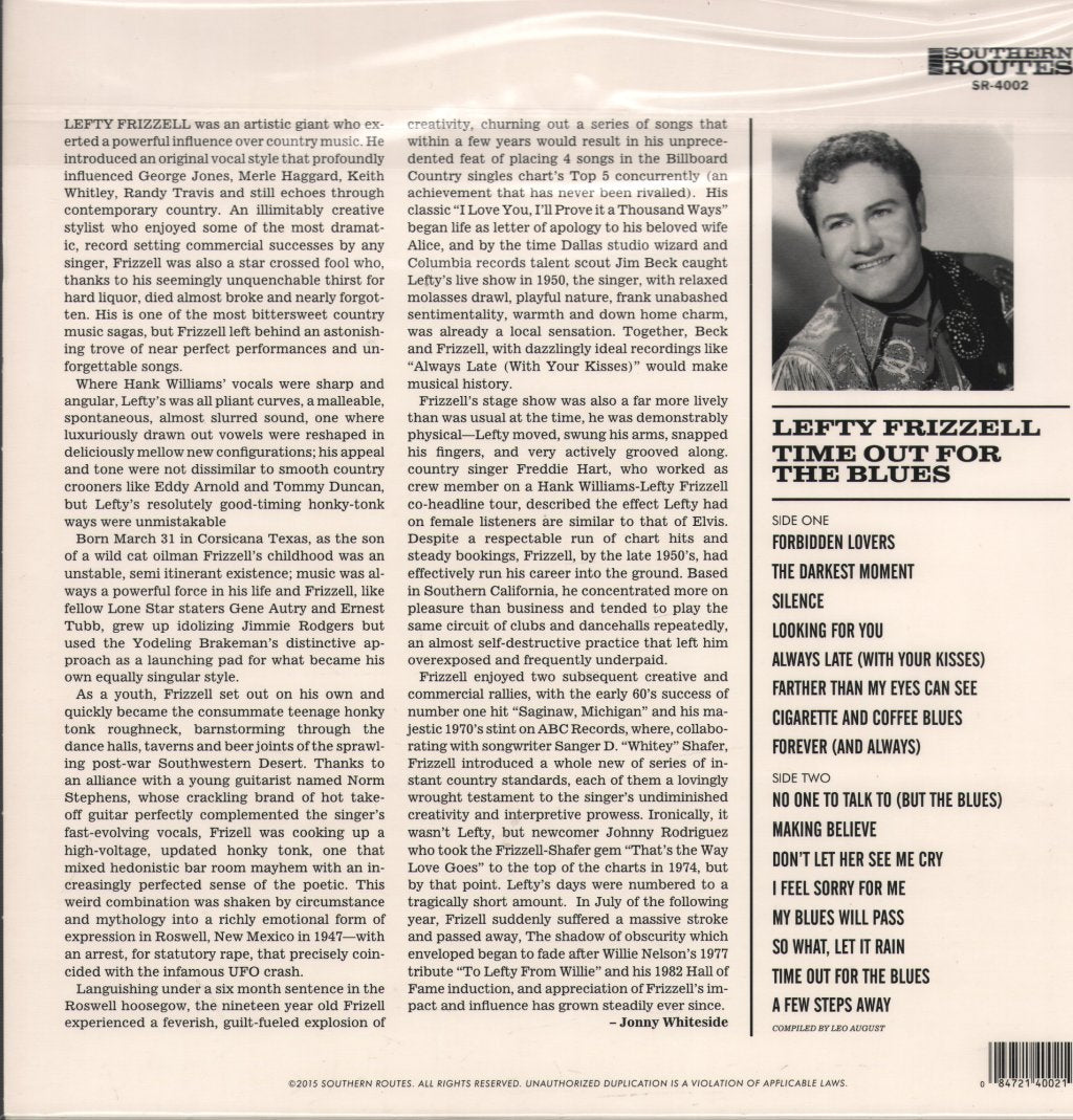 Lefty Frizzell - Time Out For The Blues - Lp