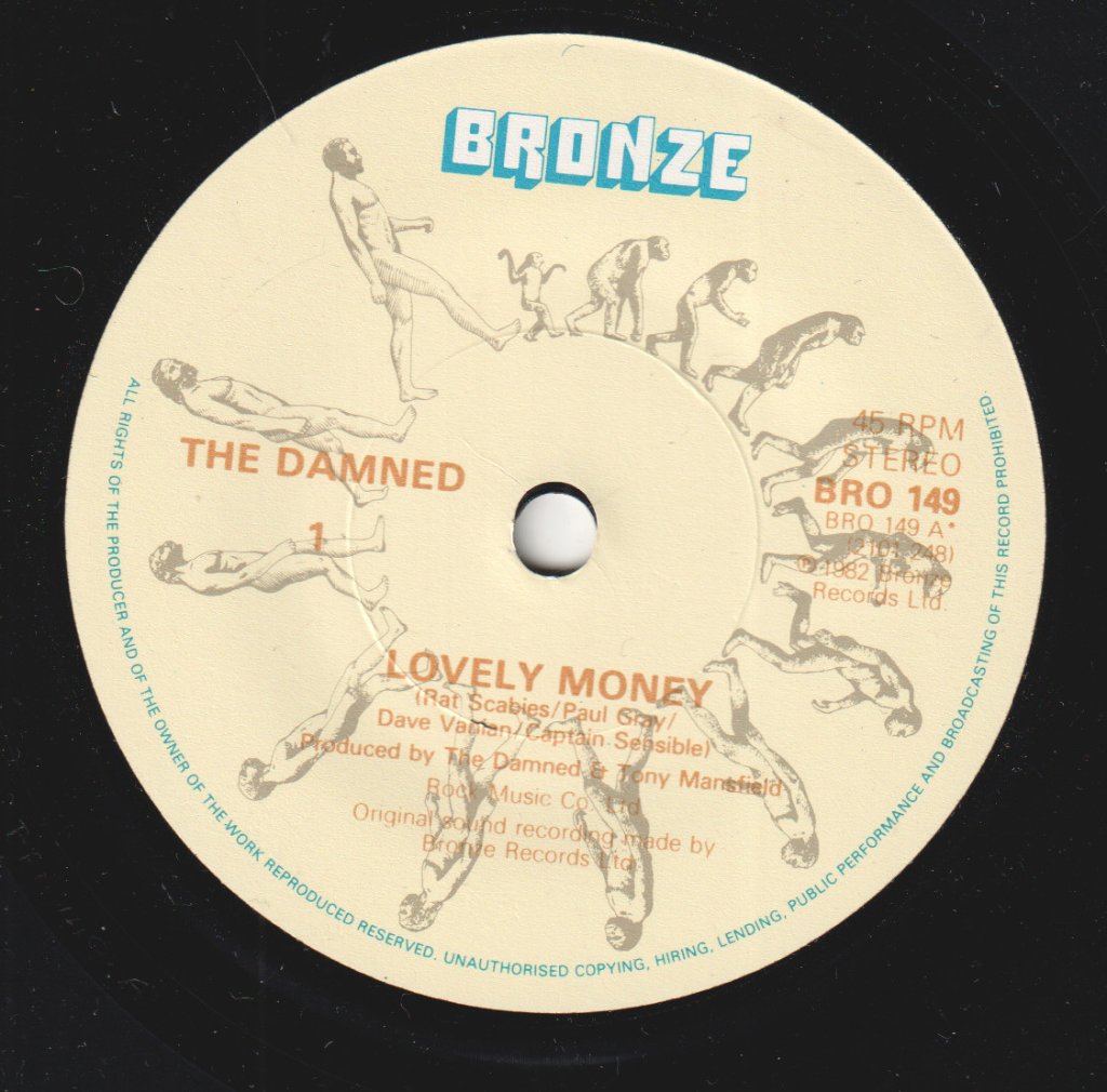 Damned (Punk) - Lovely Money - 7 Inch