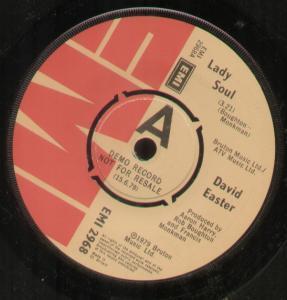 David Easter - Lady Soul - 7 Inch