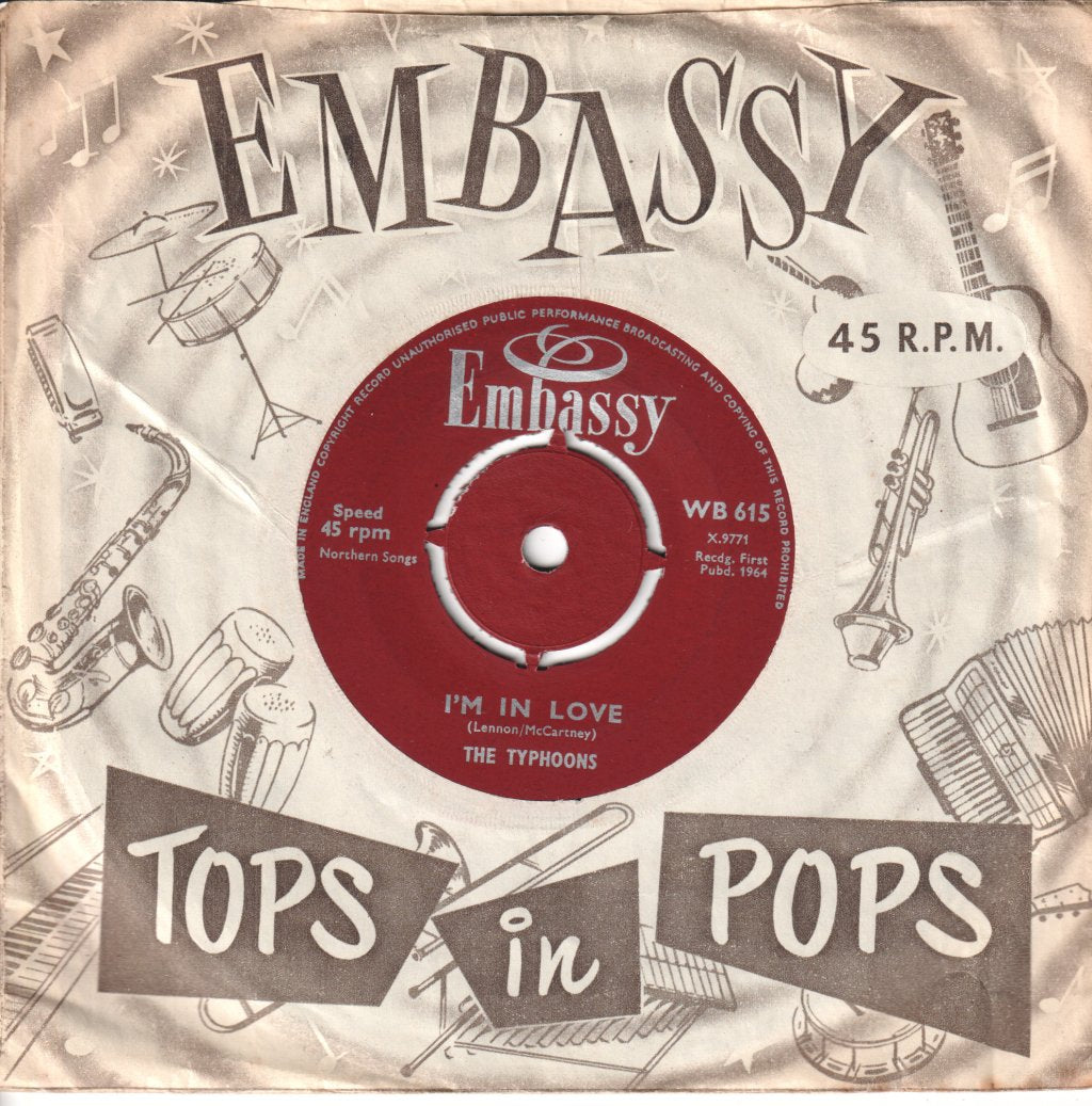 Ray Pilgrim And The Beatmen / The Typhoons - 5-4-3-2-1 / I'm In Love - 7 Inch
