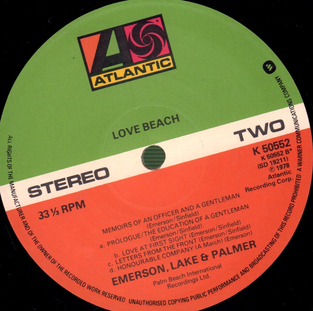 Emerson Lake And Palmer - Love Beach - Lp