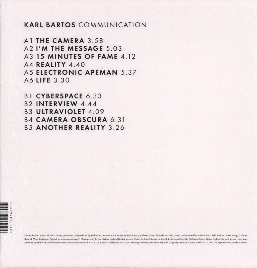 Karl Bartos - Communication - Lp