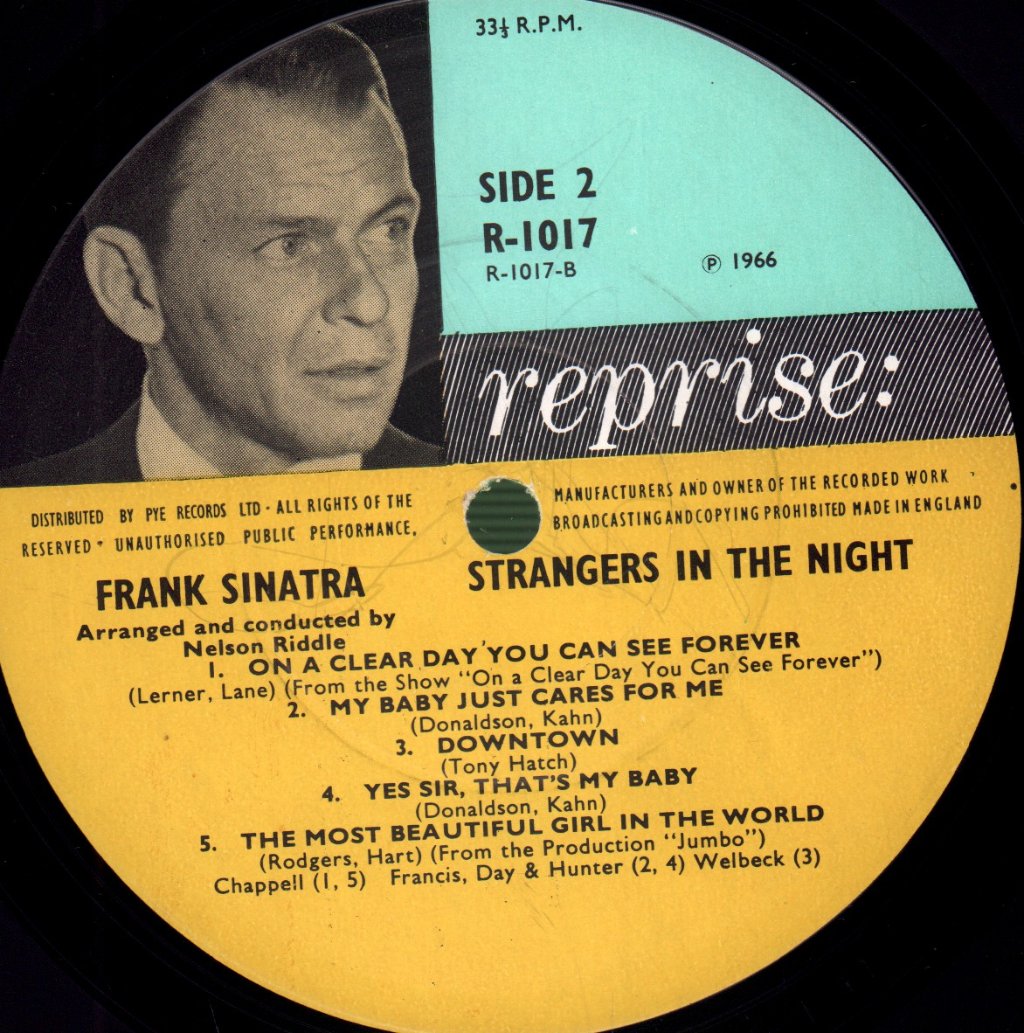 Frank Sinatra - Strangers In The Night - Lp