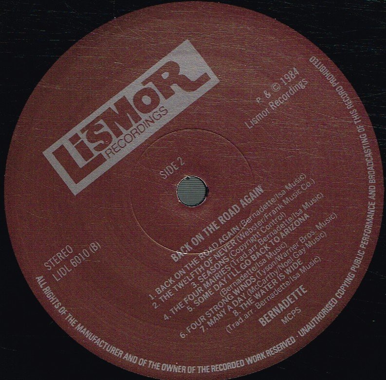 Bernadette - Back On The Road Again - Lp