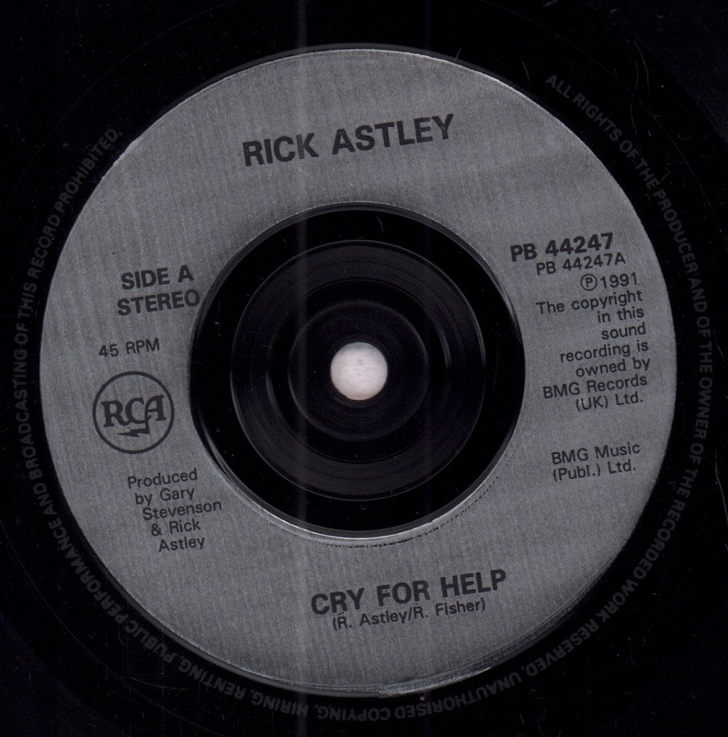 Rick Astley - Cry For Help - 7 Inch