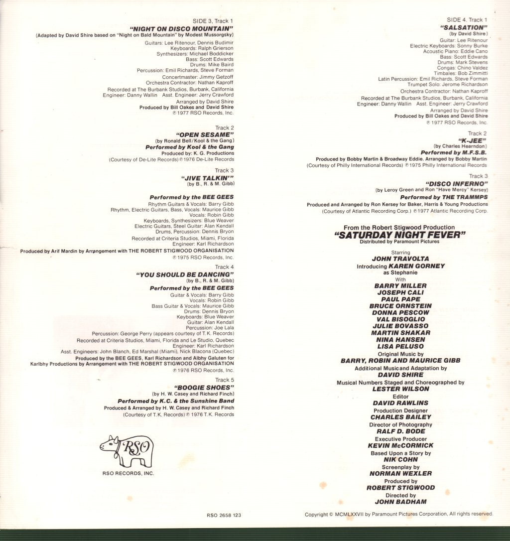 Various Artists - Saturday Night Fever (Original Movie Soundtrack) - Double Lp