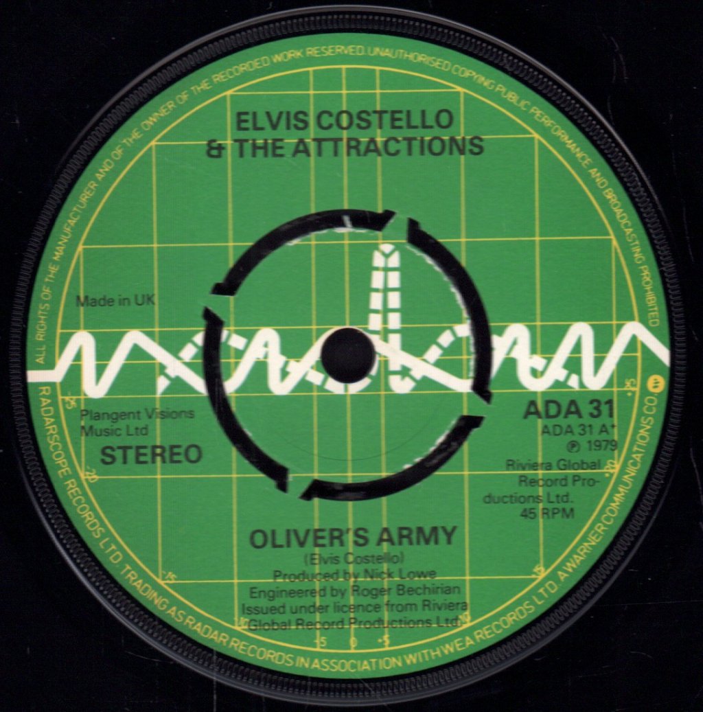 Elvis Costello And The Attractions - Oliver's Army - 7 Inch