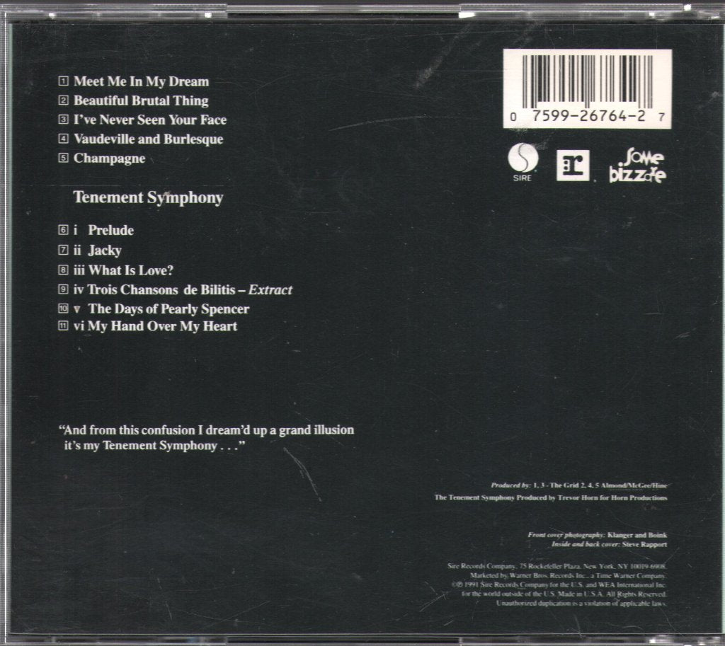 Marc Almond - Tenement Symphony - Cd