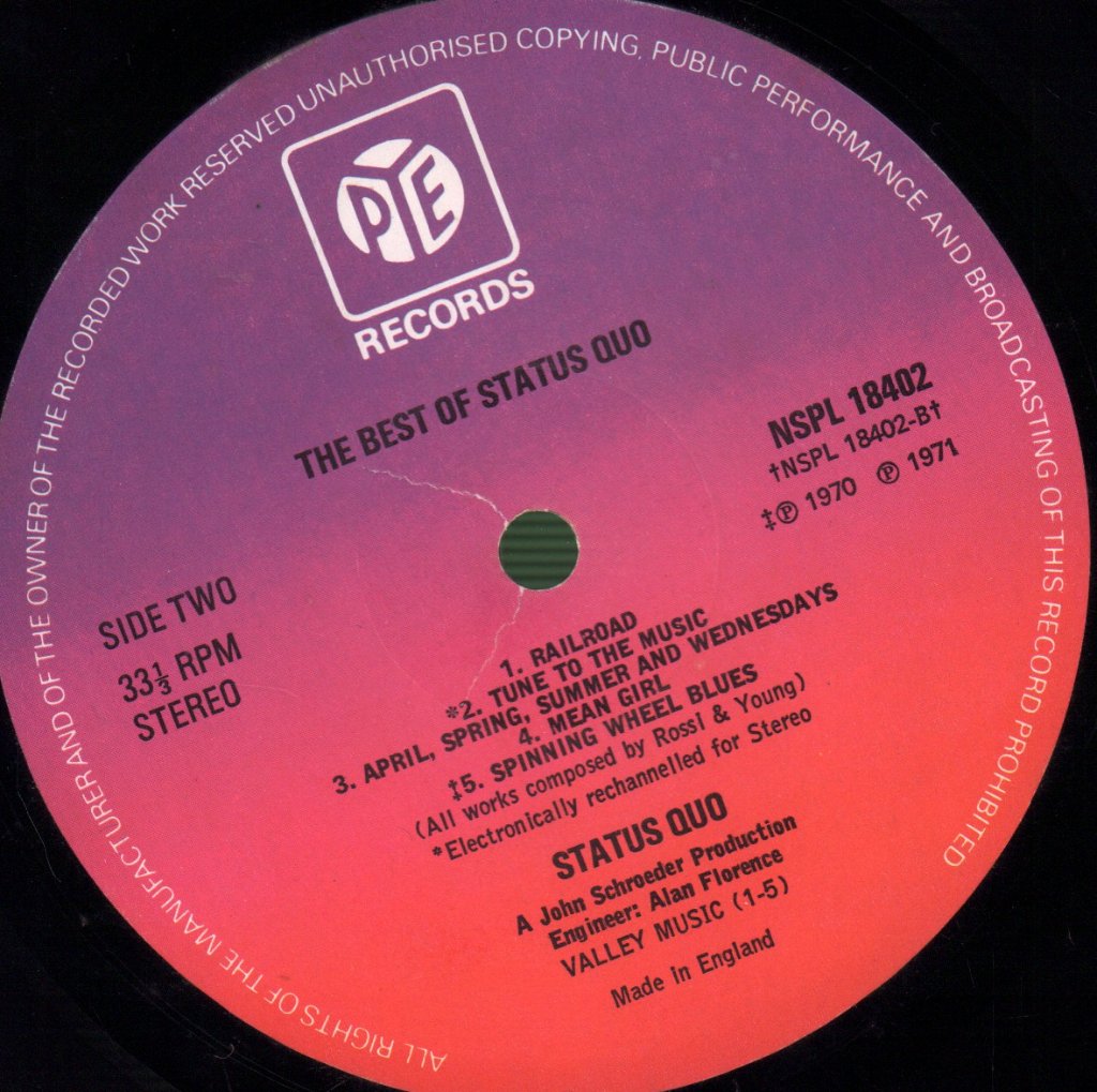 Status Quo - Best Of Status Quo - Lp