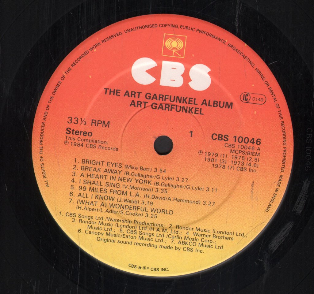 Art Garfunkel - Art Garfunkel Album - Lp