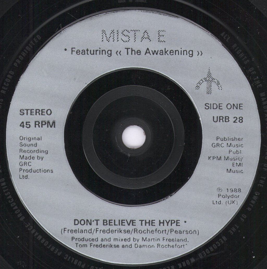 Mista E - Don't Believe The Hype - 7 Inch