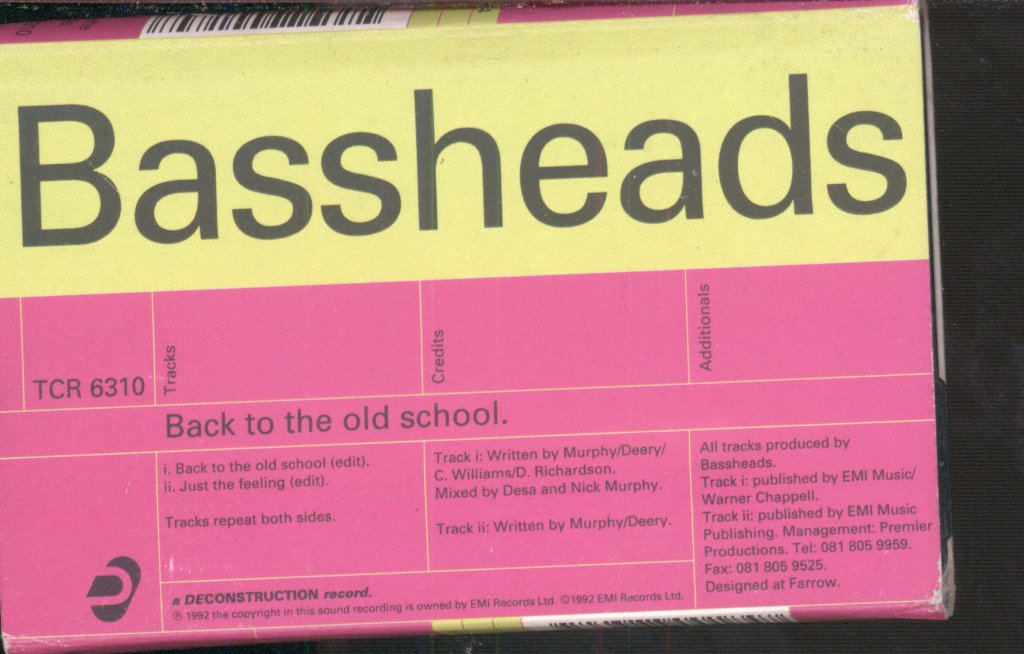 Bassheads - Back To The Old School - Cassette