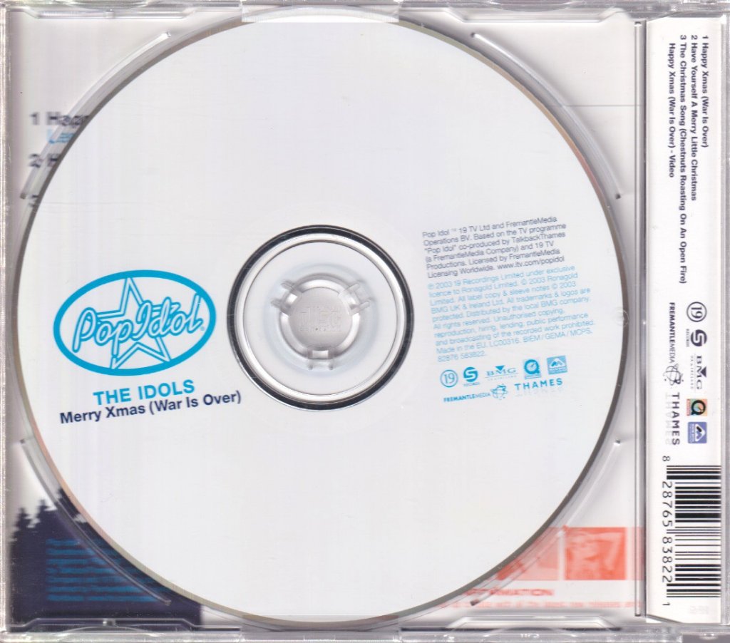 Idols (Pop Idol Finalists) - Happy Xmas War Is Over - Cd