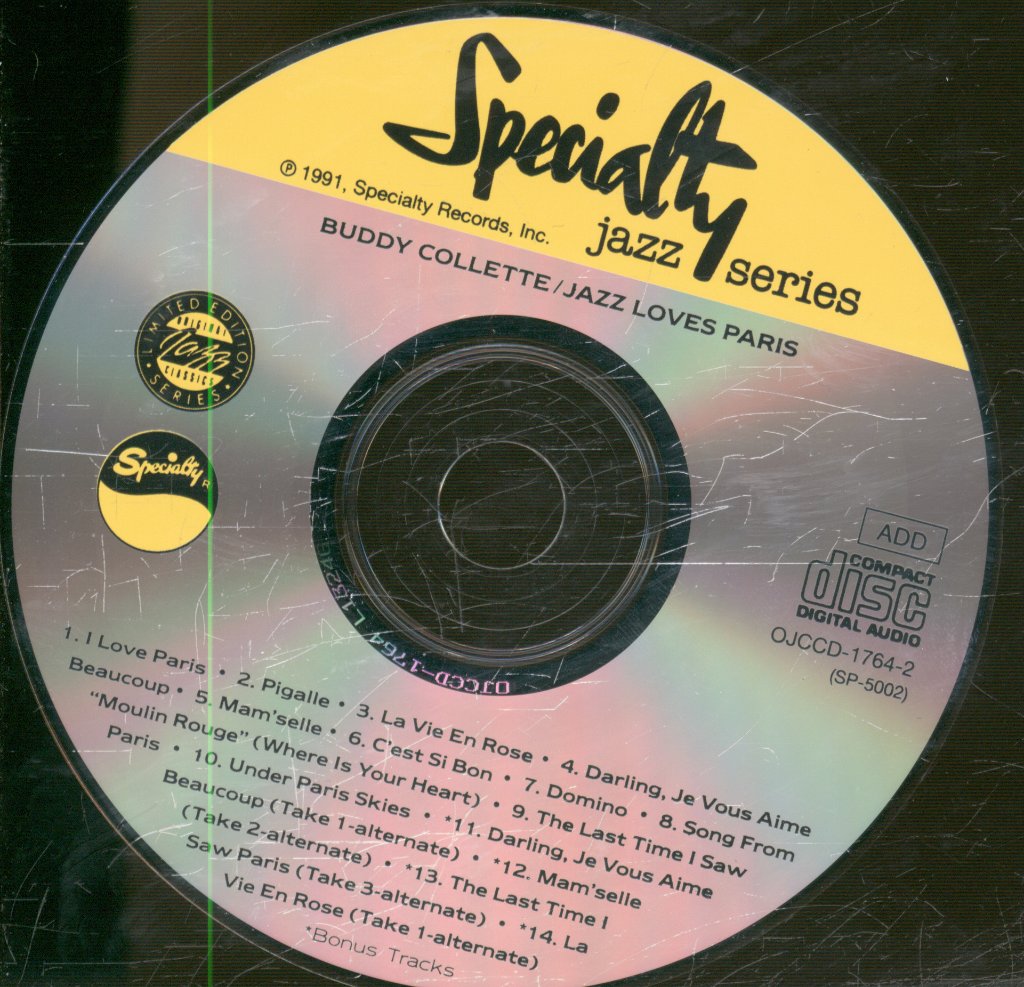 Buddy Collette - Jazz Loves Paris - Cd