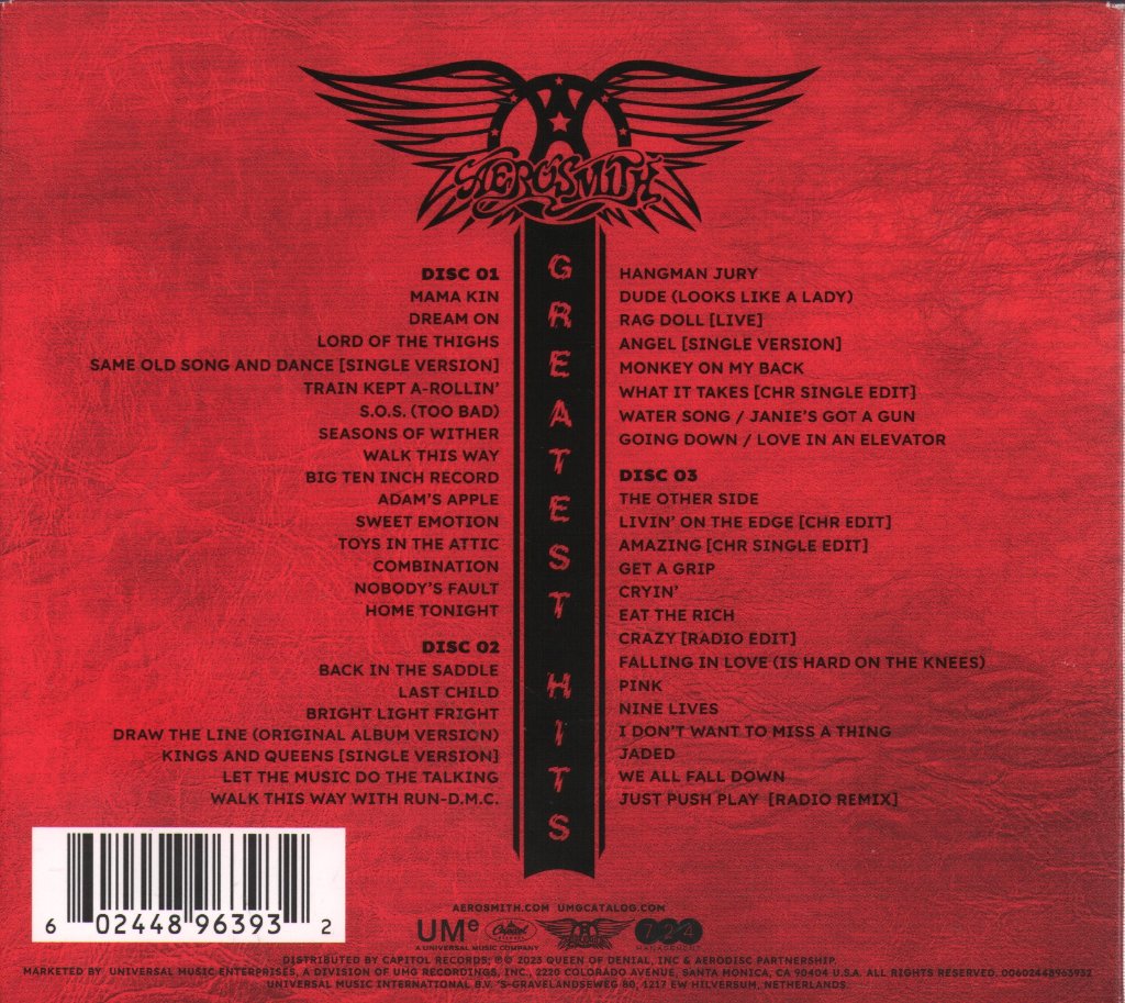 Aerosmith - Greatest Hits - Cd Set