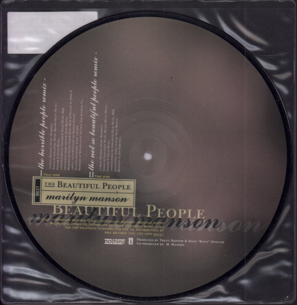Marilyn Manson - Beautiful People - 10 Inch