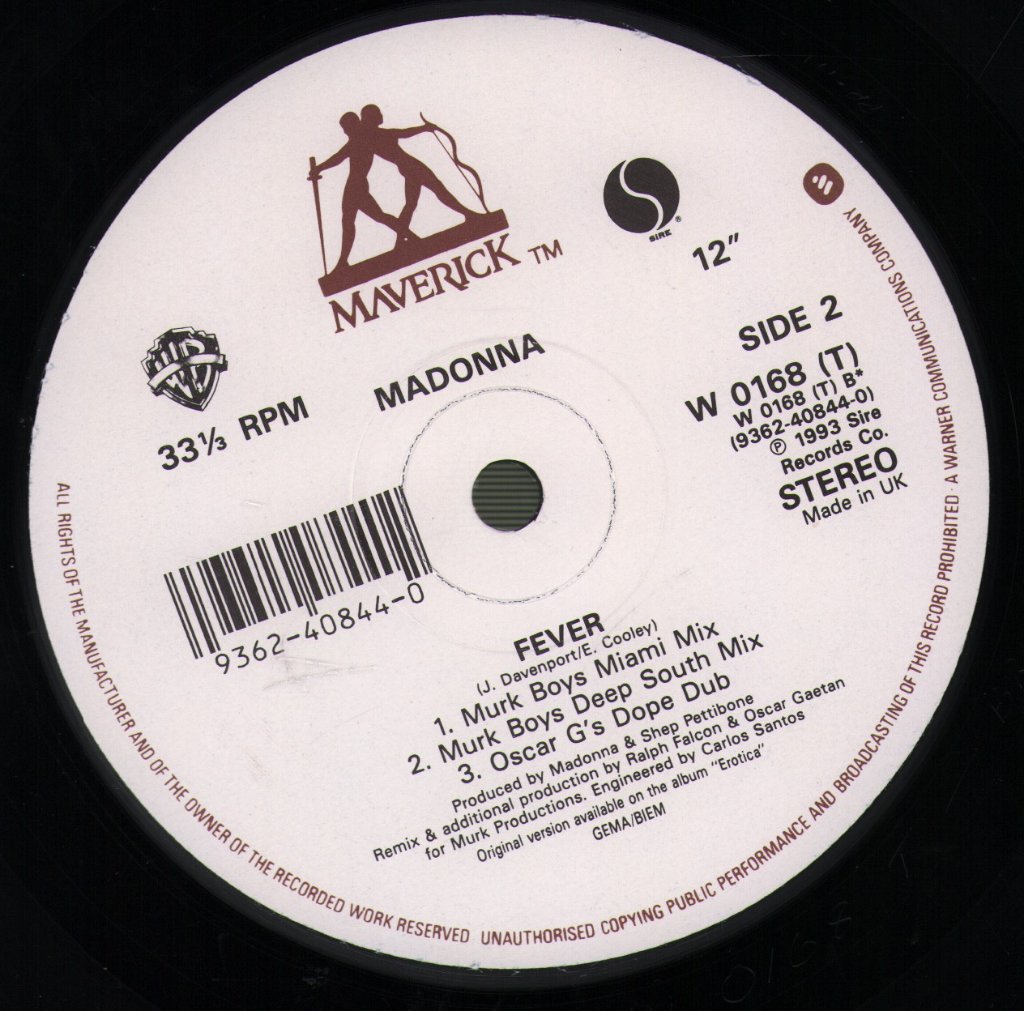 Madonna - Fever - 12 Inch