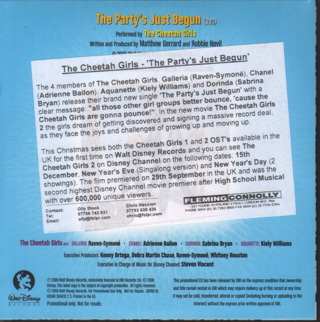 Cheetah Girls - Party's Just Begun - Cd