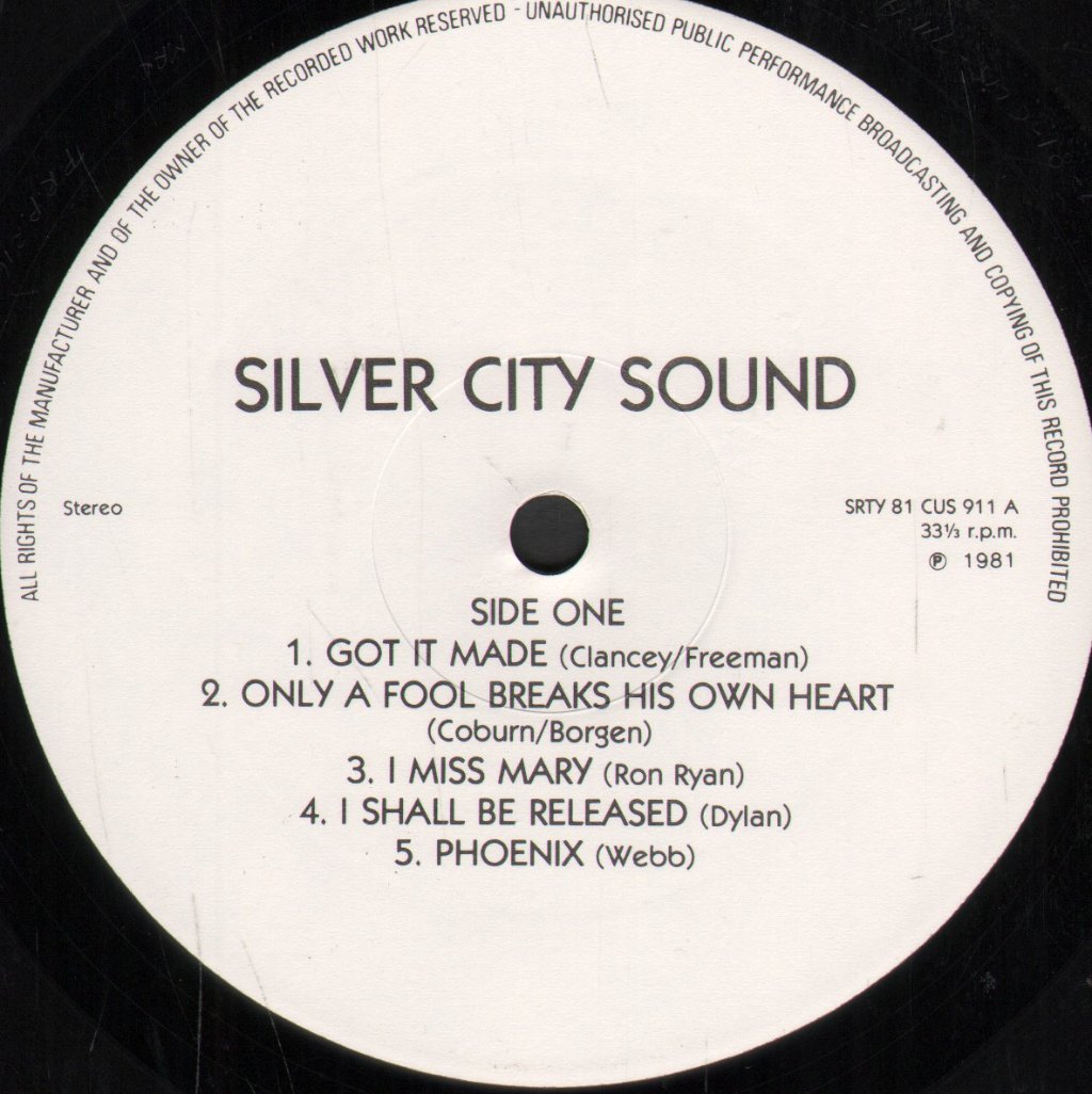 Silver City Sound - Yours Sincerely - Lp