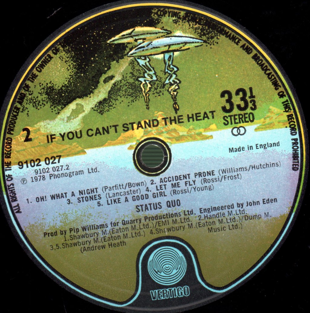 Status Quo - If You Can't Stand The Heat - Lp